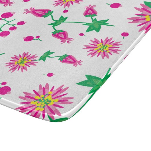 Bloemen en bessen snijplank (Hoek)