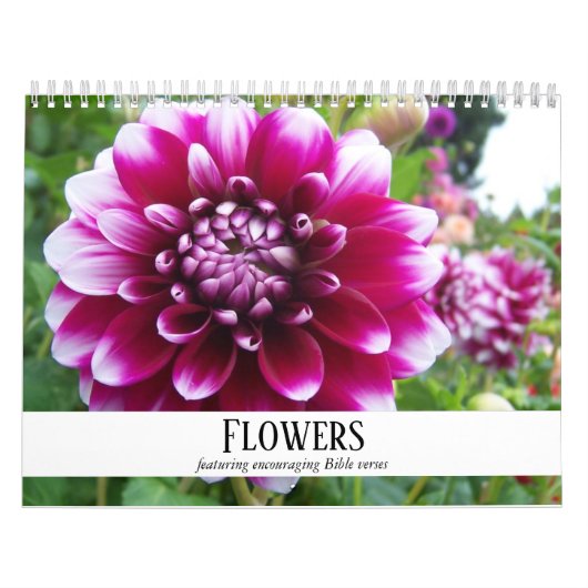 Bloemen en Bijbelversen stimuleren Kalender (Hoes)