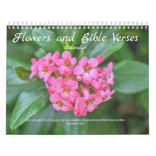 Bloemen en Bijbelverzen Kalender (Hoes)