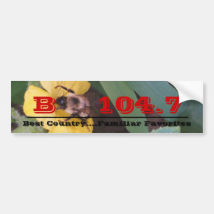 bloemen en bijen 026, B    104.7, ______________.. Bumpersticker