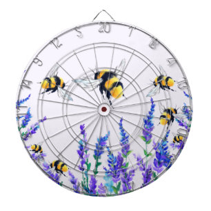 Bloemen en bijen Dart Board Dartbord