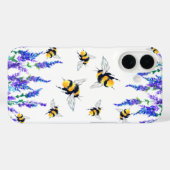 Bloemen en bijen die lente vliegen Case-Mate iPhone case (Achterkant (horizontaal))