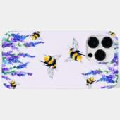 Bloemen en bijen die lente vliegen Case-Mate iPhone case (Achterkant (horizontaal))