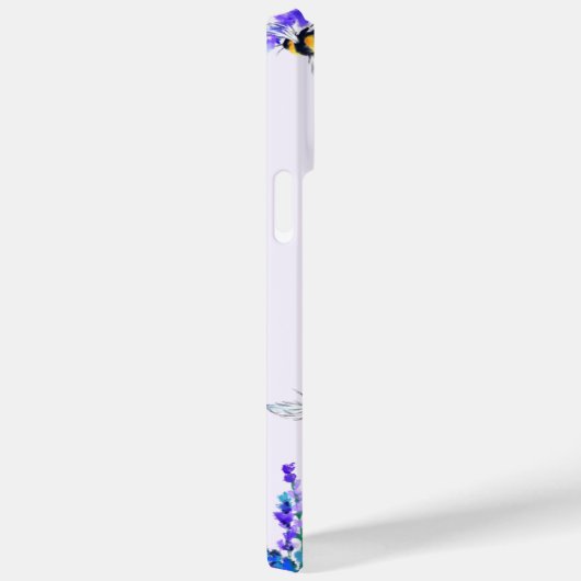 Bloemen en bijen die lente vliegen Case-Mate iPhone case (Achterkant / Rechts)