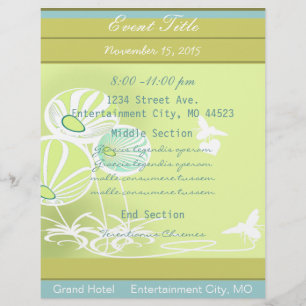 Bloemen en Bijen Evenement Flyer Tuin Evenementen