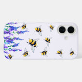 Bloemen en Bijen iPhone Case (Achterkant (horizontaal))
