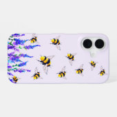 Bloemen en Bijen iPhone Case 16 Hoesje (Achterkant horizontaal)
