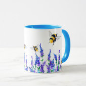 Bloemen en bijen Koffie Mok (Voorkant rechts)