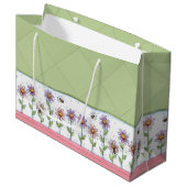 Bloemen en bijen large cadeautasje (Voorkant Gekanteld)
