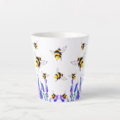 Bloemen en Bijen Latte Mok (Voorkant)