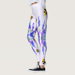 Bloemen en bijen Leggings lentemijlen