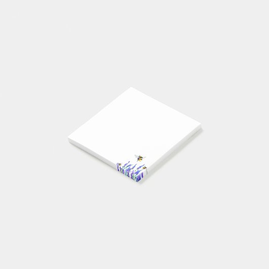 Bloemen en bijen post-it® notes (Schuin)