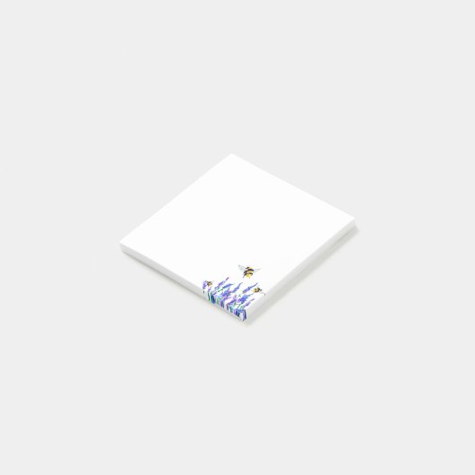 Bloemen en bijen Post-it® notes (Schuin)