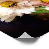 Bloemen en bijen poster (Hoek)