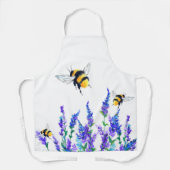Bloemen en bijen Schort - Aangepaste kleuren (Voorkant)