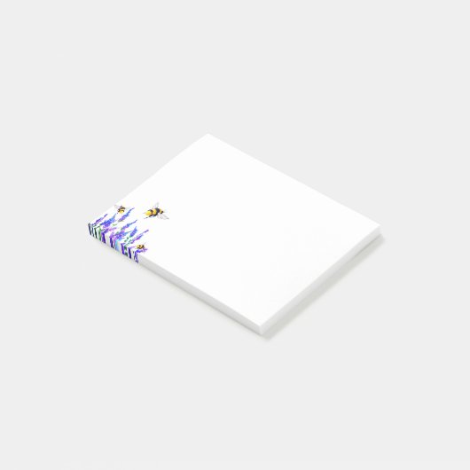 Bloemen en bijen Sticky Notes Spring (Schuin)