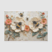 Bloemen en bijen tissuepapier (Voorkant)