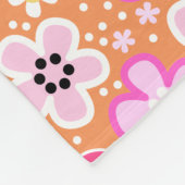 bloemen en bijendeken fleece deken (Hoek)