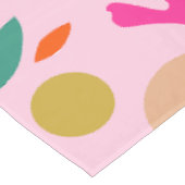 Bloemen en bladeren 02 roze bloemen tafelkleed (Gekanteld)