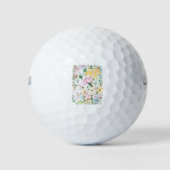 bloemen en bladeren 2021 golfballen (Voorkant)