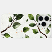 Bloemen en bladeren Case-Mate iPhone case (Achterkant (horizontaal))