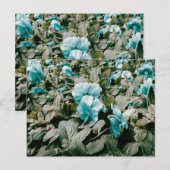 Bloemen en bladeren, gekleurd briefkaart (Voorkant / Achterkant)