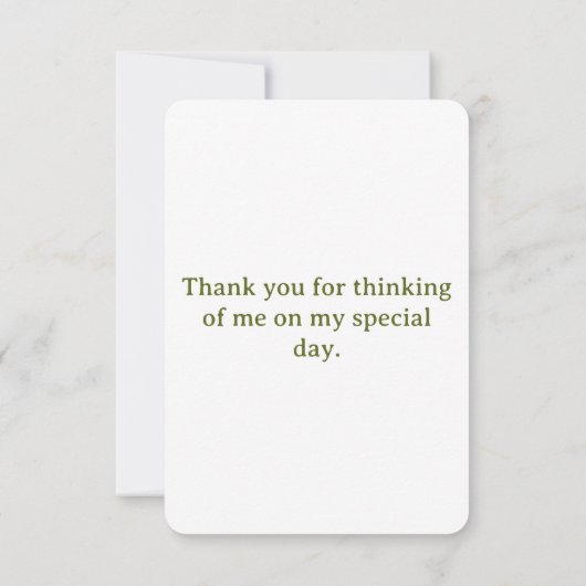 Bloemen en bladeren Hartelijk dank Bedankkaart (Achterkant)