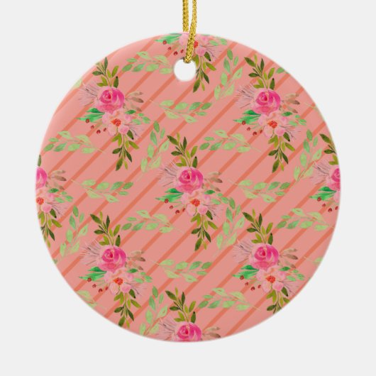 Bloemen en bladeren keramische decoratie (Voorkant)