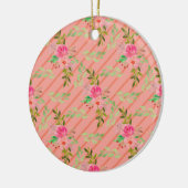 Bloemen en bladeren keramische decoratie (Links)