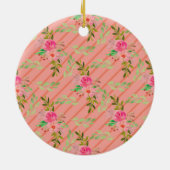 Bloemen en bladeren keramische decoratie (Achterkant)