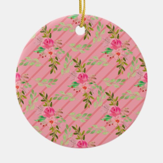 Bloemen en bladeren keramische decoratie (Voorkant)