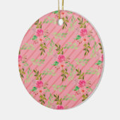 Bloemen en bladeren keramische decoratie (Links)