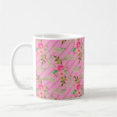 Bloemen en bladeren koffiemok (Links)