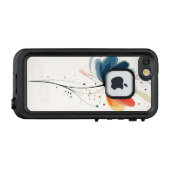 Bloemen en Bladeren LifeProof iPhone Hoesje (Achterkant (horizontaal))