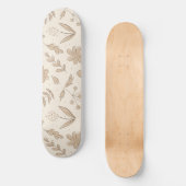 Bloemen en bladeren persoonlijk skateboard (Voorkant)