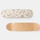 Bloemen en bladeren persoonlijk skateboard (Horizontaal)