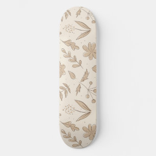 Bloemen en bladeren persoonlijk skateboard