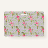 Bloemen en bladeren, persoonlijke badge (Voorkant)