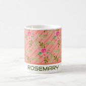 Bloemen en bladeren persoonlijke koffie-Mok Koffiemok (Center)