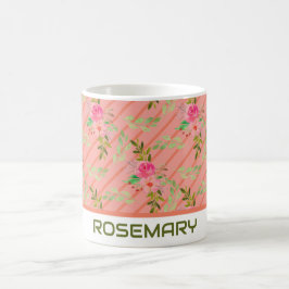 Bloemen en bladeren persoonlijke koffie-Mok Koffiemok