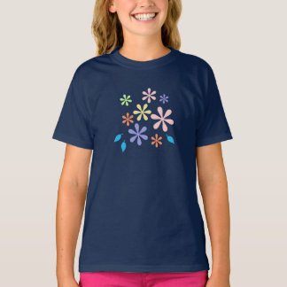 Bloemen en bladeren t-shirt