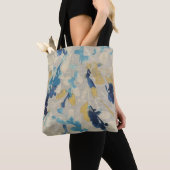 Bloemen en bladeren tote bag (Dichtbij)