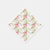 Bloemen en bladpapier servet (Hoek)