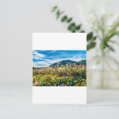 bloemen en bloemen briefkaart (Staand voorkant)