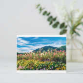 bloemen en bloemen briefkaart (Staand voorkant)