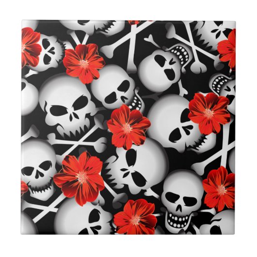 Bloemen en bloemen tegeltje (Voorkant)