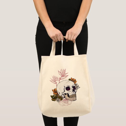 Bloemen en bloemen tote bag (Voorkant (product))