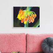 Bloemen en bloemen van vlinderbloemigen canvas afdruk (Insitu (Woonkamer))
