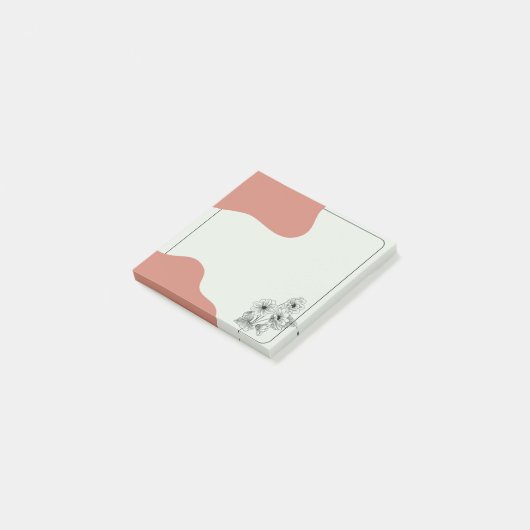 Bloemen en bloesems post-it® notes (Schuin)