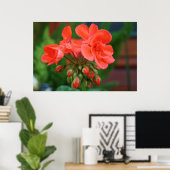 Bloemen en blokjes poster (Thuiskantoor)